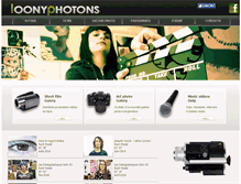 Tablet Screenshot of loonyphotons.com